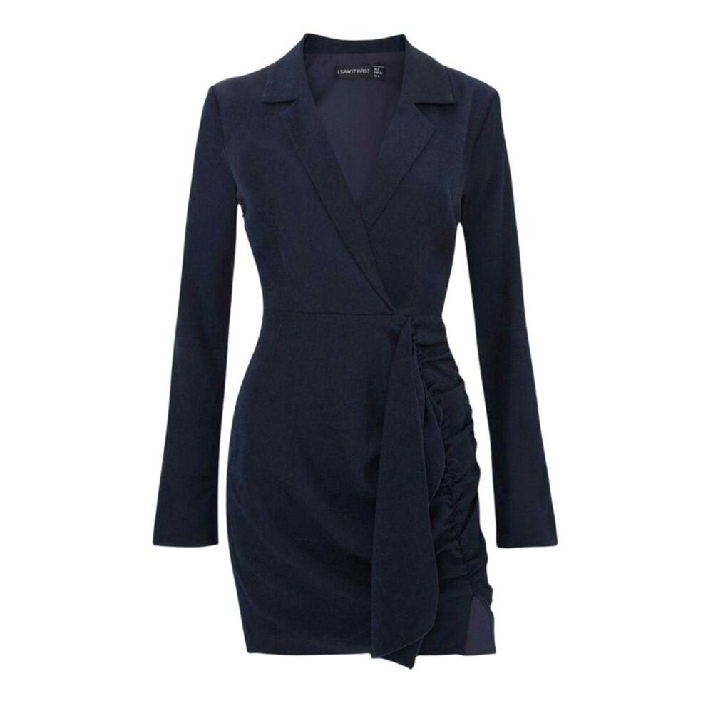 I Saw It First Womens/Ladies Blazer Dress / Navy